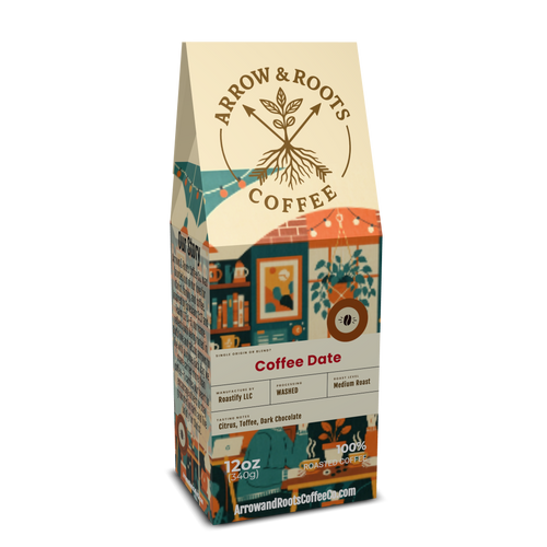 Coffee Date blend by Arrow & Roots Coffee Co.