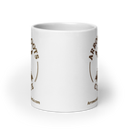 White glossy mug